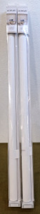 (2) GENIMO 100% Blackout Roller Shades, White 38"W x 72"L