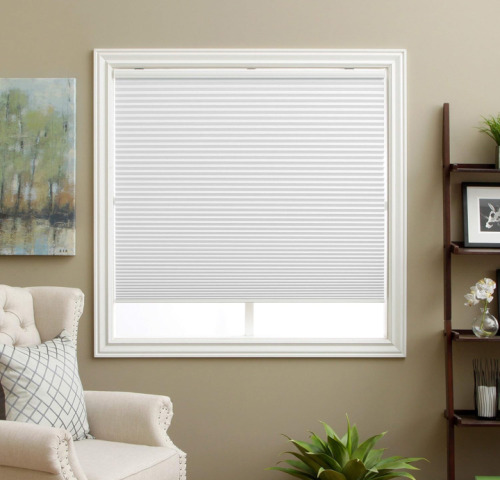 (2) Cellular Cordless Blackout Honeycomb Blinds 35”x64”