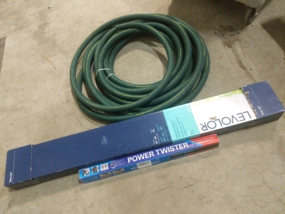 Levolor 2.5" White Faux Wood Blinds 47x48 #929848, Gates 1605D Flexline 7/8 Hydraulic Hose ~25' and Whole Box Amazon Overstock