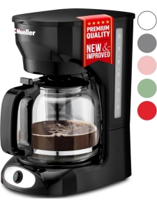 Mueller 12 Cup Coffee Maker Black #DC-550x and 6'x10' Area Rug Grey Shag Diamond and Whole Box Amazon Overstock