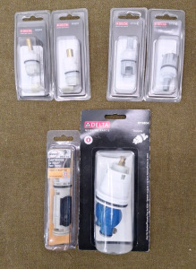 (1) Danco 88675A Faucet Valve Cartridge For Moen Posi-Temp 1222, (1) Delta RP19084 Faucet Valve Cartridge, (2) Delta RP25513 Faucet Valve Stem Cartridges & (2) Delta RP1750C Faucet Valve Stem Cartridges