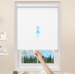 (2) Genimo 52”x72” White Black Out Roller