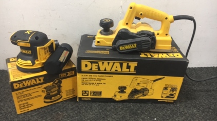 DeWalt hand Planer and Orbit Sander