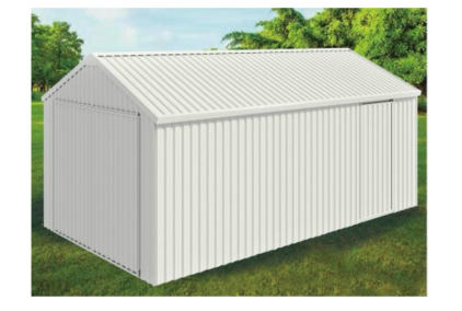 Single Garage Metal Shed