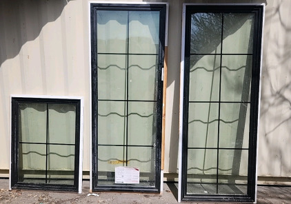 3 MILGARD WINDOWS 2@93"X35.5" / 1@35.5"X47.5"