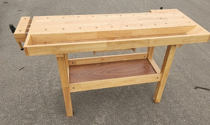 Wood Working Table With Vice's 55"LongX22.5"X34"Tall