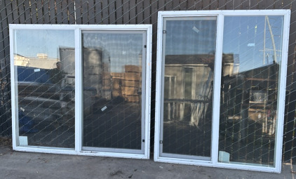 (2) Sliding Glass Windows