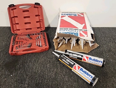 Mac Tools 57 Piece Star/Driver and Wrench. 10 Tubes of BSF-400 Subfloor Adhesive.