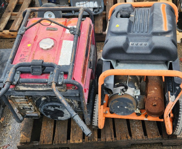 Generac GP 6500 Generator and Honda Generator.