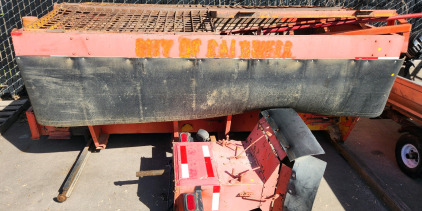 City Of Caldwell-Large Sander That Fits In The Back of a Dump Truck Belt Ran By Hydraulics. From the City of Caldwell.