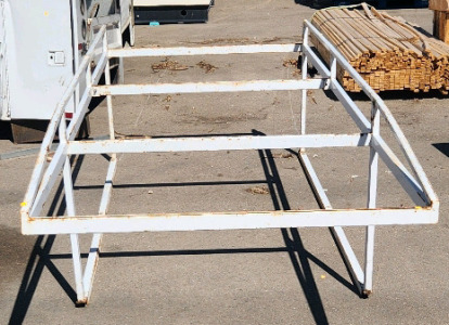 From Nampa School Dist Overshot Pickup Lumber/Pipe Rack 11'x4' .