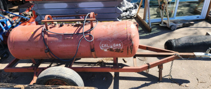 Nampa School District- Propane Weed Burning Trailer With 156 Gallon Capacity.