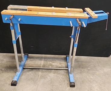 Portable Wood Working Collapsible Table With Wood Vice 30" Tall 40" Long
