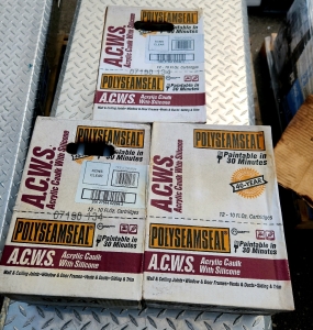 Acrylic Caulk With Silicone 3 Cases.. 36-12oz Tubes