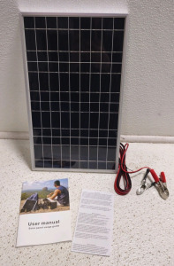8"x 13" Grace High Star Energy P-Crystal Plus Solar Panel w/User Manual