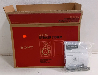 (1) Sony SS-B1000 Speaker System - 2-Way Bookshelf Speakers in Box