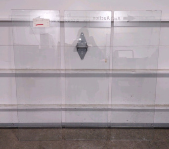 (3) Jones Glass Panes 33 3/4"x 11 1/2"- 1/4 CLR TEMP S/L *F. Polish*