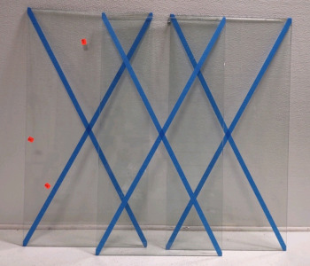 (3) 34 1/4"x 17 14/16" Glass Panes