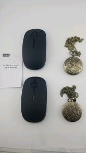 (2) New Pocket Watches-Quartz Brand, (2) New Wireless Mice-Jelly Comb Brand