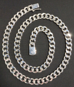 24" 925. Cuban Link Chain Necklace