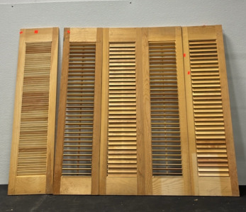 (5) Wood Shutters