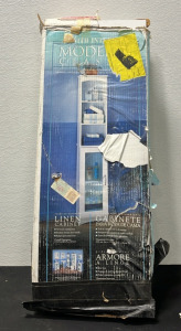 (1) Glass Front Linen Cabinet
