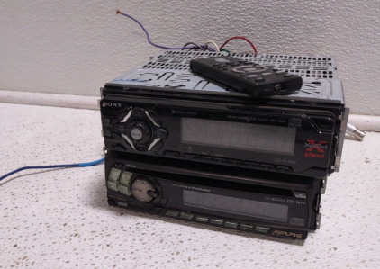 (1) Sony Xplod CDX-L600X Car CD Receiver & (1) Sony CDX-GT500 Car Stereo and its Remote Control