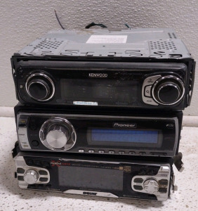 (1) Pioneer DEH-P4900IB Car Audio Player, (1) Kenwood KDC-MP642U Car Stereo CD Receiver, & (1) Sony CDX-CA750X Car Stereo