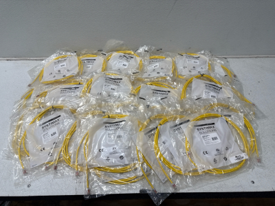 (20) Commscope CPC3312-09F015 GS8E-YL-15FT Yellow RJ45 Cat6 UTP Patch Cord