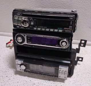 (1) Clarion ProAudio DXZ555MP Car Stereo CD player, (1) Kenwood KDC-W6531 Car Stereo, & (1) Alpine CDA-9805 Car CD Receiver