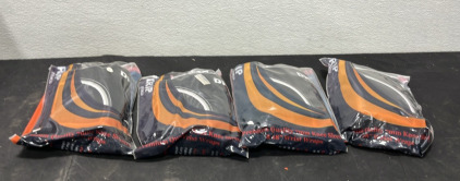 (4) Drip Fitness Premium Quality 7mm Knee Sleeve & 18&rdquo; Wrist Wraps - Size Large