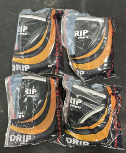 (4) DRIP Fitness Premium Quality 5mm Elbow Sleeves & 18&rdquo; Wrist Wraps - Size Medium