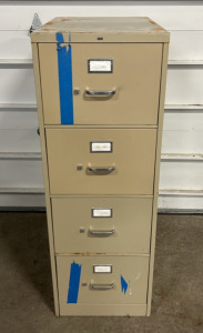 (1) 4 Drawer Filing Cabinet