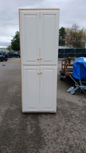 (1) Tall Double-Door Storage Cabinet - 30"x16&frac12;"x85⅜"