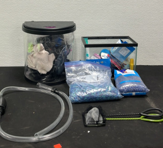 (1) Container of Beta Fish Bowls w/ Accessories