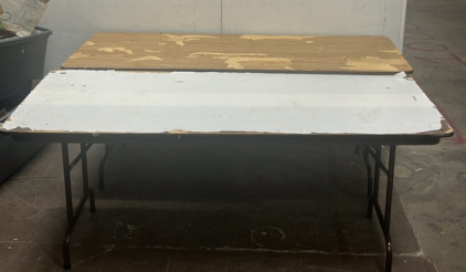 (2) Wooden Folding Tables