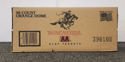 (90) Count Winchester AA Orange Dome Clay Targets!