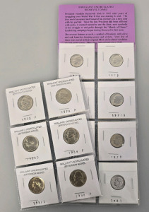 (8) Uncirculated Roosevelt Dimes, (6) Uncirculated Jefferson Nickels