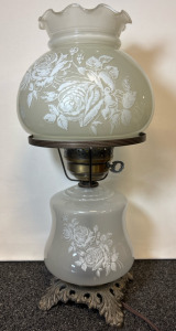 Mid-20th Century Milk Glass Lamp