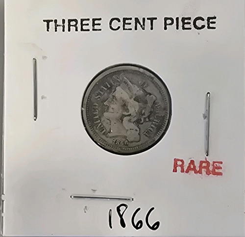 Rare 1866 Three Cent Piece