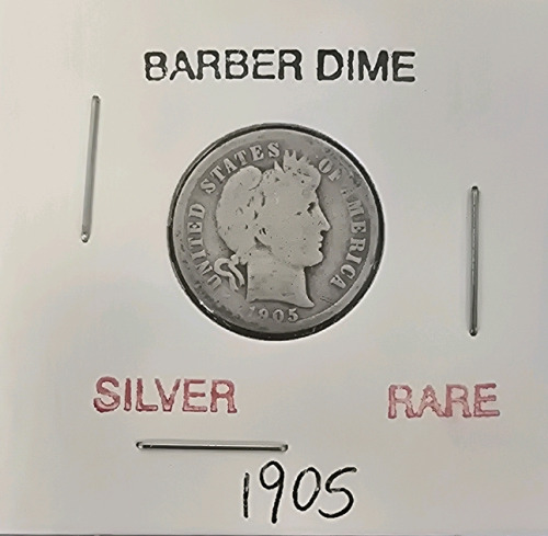 1905 Barber Dime- Rare Silver