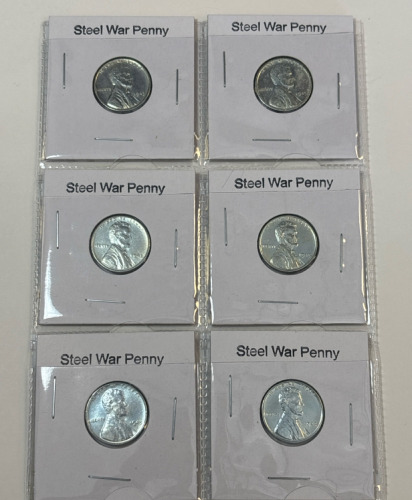 (6) Steel War Pennies