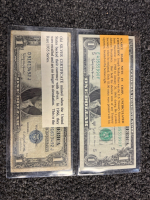(2) Old Silver Certificate With (1) Uncirculated Scare Barr Note - 2