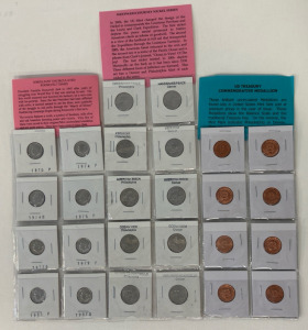 (8) Roosevelt Dimes, (10) Westward Journey Nickles, & (8) Commemorative Medallions