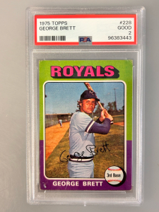 1975 Topps George Brett Graded Card