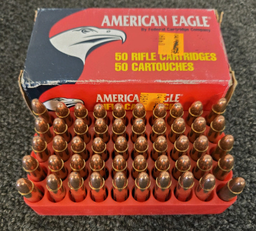Box Of (50) American Eagle 30. Carbine 110 GR. Metal Case Bullets
