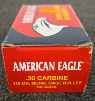 Box Of (50) American Eagle 30. Carbine 110 GR. Metal Case Bullets - 3