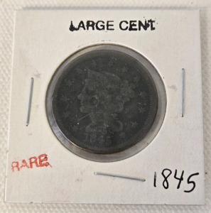 1845 Large One Cent