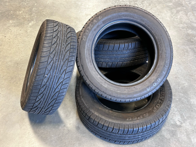 (2) Doral SDL 60 A Tores Size 205/60R15 And (2) Dunlop SP50 Tores Size P205/70R15