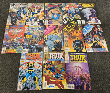 (13) Comic Books - Thor, Spiderman & More